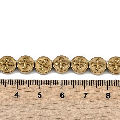 Гальванические нити из синтетических немагнитных гематитовых бусин&nbsp;G-K375-B02-07