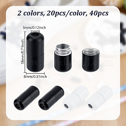 40 pz. 2 connettori a tenditore per fibbia per lacci delle scarpe in alluminio a colonna colorati&nbsp;FIND-PH0024-95