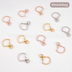 Сплав застежка брелок выводы KEYC-CA0001-04