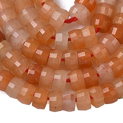 Натуральный красный авантюрин бисер нитей&nbsp;G-A299-A02-01