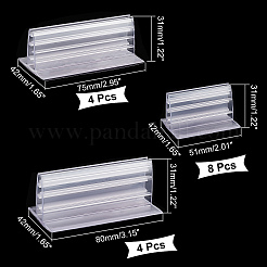 16шт 3 стиль ПВХ пластиковый рекламный держатель клипсы&nbsp;ODIS-CA0001-08