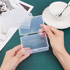 プラスチックビーズ収納ケース  長方形  透明  9.5x6.5x3.2cm&nbsp;CON-WH0068-45