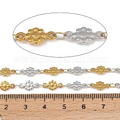 Двухцветные цепочки с цветочным узором из нержавеющей стали 304&nbsp;CHS-P025-03A