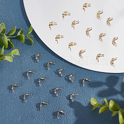 200 шт. латунные наконечники для бусин&nbsp;KK-BBC0003-64