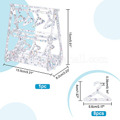 1 комплект прозрачных акриловых подставок для сережек EDIS-PH0001-30