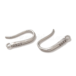 Стойка покрытие латунь микропаве прозрачный кубический цирконий крючки для сережек KK-A231-12P