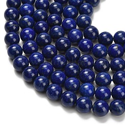 Нитки бусины из натурального ляписа-лазури&nbsp;G-L642-B05-8mm
