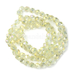 Стеклянные бусины с гальваническим покрытием &nbsp;EGLA-K061-07A-FR03