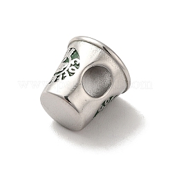 304 нержавеющая сталь эмалированные европейские бусины STAS-G308-06P