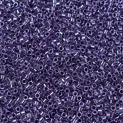 MIYUKIデリカビーズ  シリンダー  日本製シードビーズ  11/0  （db0923)スパークリングアメジストクリスタル  1.3x1.6mm  穴：0.8mm  約10000個/袋  50 G /袋&nbsp;SEED-X0054-DB0923