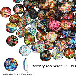 2 пакетик стеклянных кабошонов&nbsp;GGLA-YW0001-25