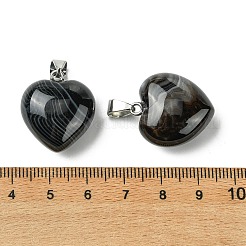 Natürliche gebänderte Achatanhänger&nbsp;G-F820-10A-13