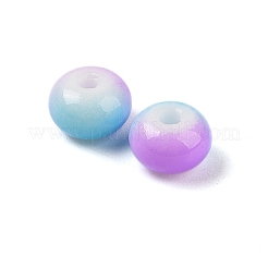 Perles en verre opaque peintes par pulvérisation&nbsp;GLAA-G118-01N