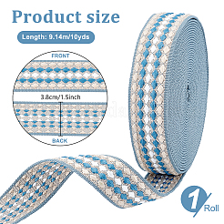 10 ярд полиэстеровой жаккардовой ленты&nbsp;OCOR-WH0101-187A