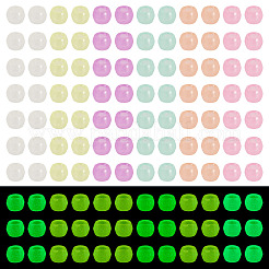 500 шт. светящиеся прозрачные акриловые бусины&nbsp;LACR-TA0001-09