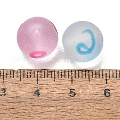 Bereift handgefertigten Glasperlen&nbsp;LA-CBA5635-01B