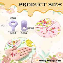 90 шт. 9-х цветные акриловые трубчатые держатели&nbsp;SACR-CJ0001-76