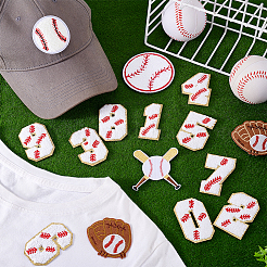 Нашивки из полиэстера на спортивную тематику приклеиваются и пришиваются&nbsp;DIY-PH0032-09