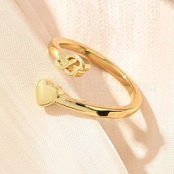 Латунные манжеты для женщин RJEW-U044-B