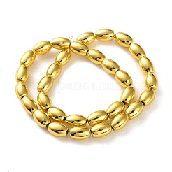 Гальванические нити из синтетических немагнитных гематитовых бусин&nbsp;G-Q1009-E01-8x12mm