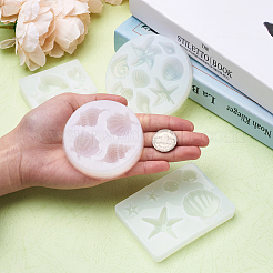 4шт 4 стиля подвесные силиконовые Молды&nbsp;DIY-BG0001-48