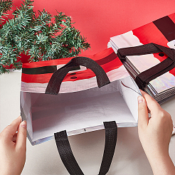 Рождественские нетканые тканевые сумки&nbsp;ABAG-WH0063-767