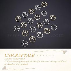 40шт 2 цвета подвески из нержавеющей стали STAS-UN0028-48