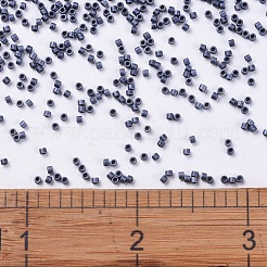 MIYUKIデリカビーズ  シリンダー  日本製シードビーズ  11/0  （db0301)マットガンメタル  1.3x1.6mm  穴：0.8mm  約2000PCS /ボトル  10 G /ボトル&nbsp;SEED-JP0008-DB0301