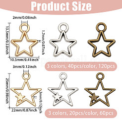 180 шт. Подвески из сплава в тибетском стиле&nbsp;FIND-CA0010-89