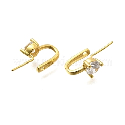 925 Sterling Silber Zirkonia Anhänger Öse&nbsp;STER-R011-08G