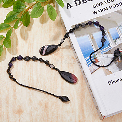 2 шт. маятники для биолокации из драгоценных камней и стекла PALLOY-FI00004