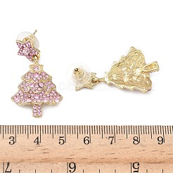 Сплав болтающиеся серьги стержня&nbsp;LS-EJEW-H173-02G-01