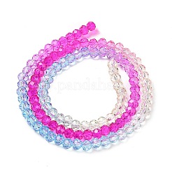 Hebras transparentes de cuentas de vidrio pintado&nbsp;LS-DGLA-A034-T3mm-A14