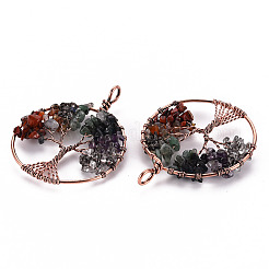 Большие подвески из натурального зеленого авантюрина&nbsp;LS-G-S359-186