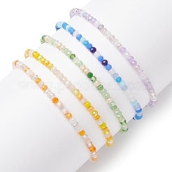 Браслеты ручной работы из лэмпворка и стеклянных бусин от сглаза для женщин&nbsp;BJEW-JB12510