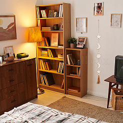 Звезда луна богемный стиль деревянные подвесные украшения&nbsp;HJEW-WH0053-12