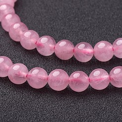 Chapelets de perles en quartz rose naturel&nbsp;LS-GSR6mmC034