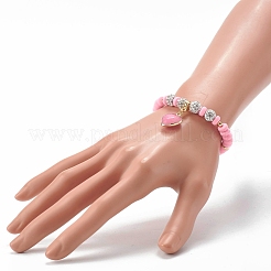Bracelets en perles de pâte polymère faites main&nbsp;BJEW-JB06552