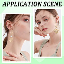 16 шт. латунные кольца-гвоздики для сережек KK-BBC0011-99