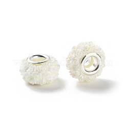 Ab цвет смолы роза цветок европейские бусины&nbsp;RESI-M001-05J