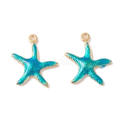 Подвески из латуни с эмалью в стойку KK-B053-30G