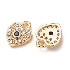 Breloques en laiton avec zircone cubique de micro pave&nbsp;CU-K002-01D-02