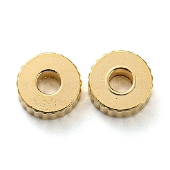 201 рифленые бусины из нержавеющей стали STAS-A057-02A-G