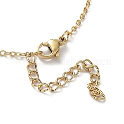 Ожерелья с подвесками из нержавеющей стали 304 с вакуумным покрытием PVD для женщин NJEW-D064-01G