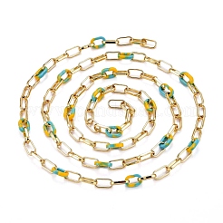 Латунные скрепки-цепочки ручной работы CHC-H102-12G-A