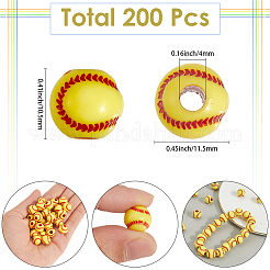 200 шт. непрозрачные акриловые круглые бусины MACR-SP0001-89B