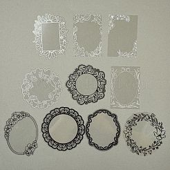 10 Stück 10 Stile Vintage Spitze wasserdichte Haustier Aufkleber Sets&nbsp;LS-DIY-M066-05D