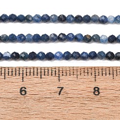 Colliers de perles de pietersite bleue naturelle&nbsp;GG-CBAA8F4-B07-2mm