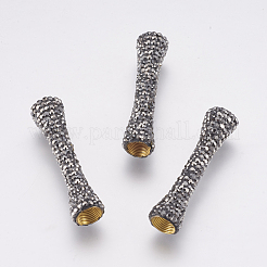 Полимерная глина бисера горный хрусталь трубки RB-K054-10A