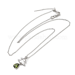 Подвески с рождественскими снежинками из латуни с микропаве из кубических цирконий NJEW-L468-01P-B01